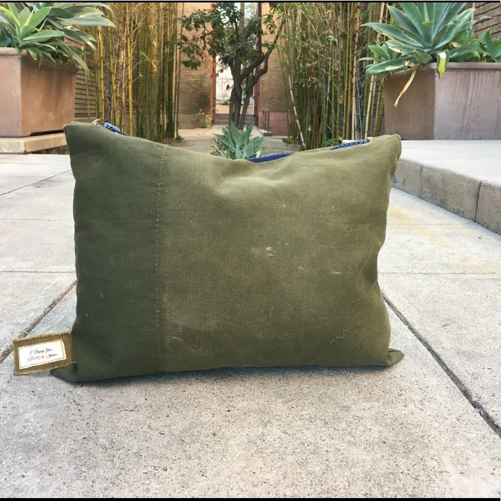 Recycled Vintage Military Duffle Clutch Bag